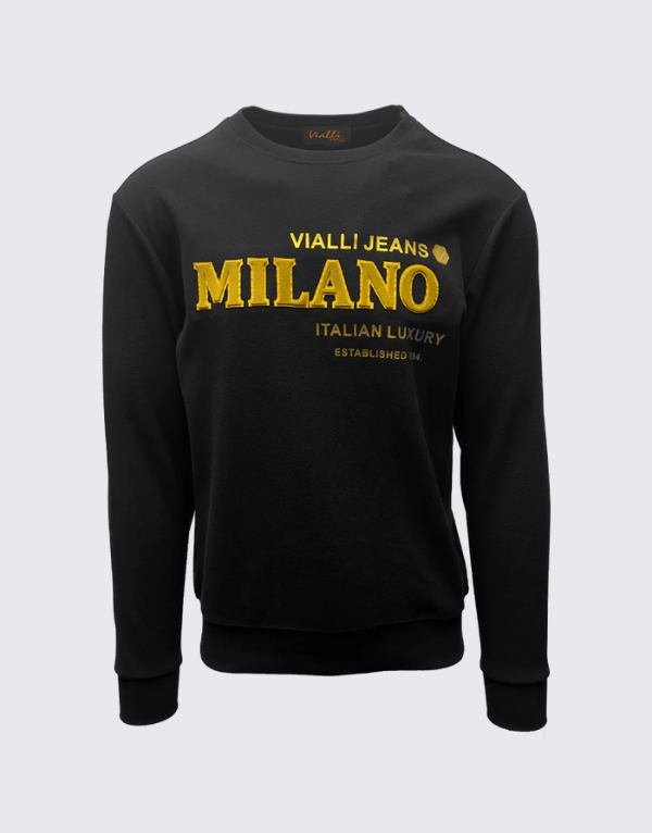 Vialli Kolvad Sweater In Black Men