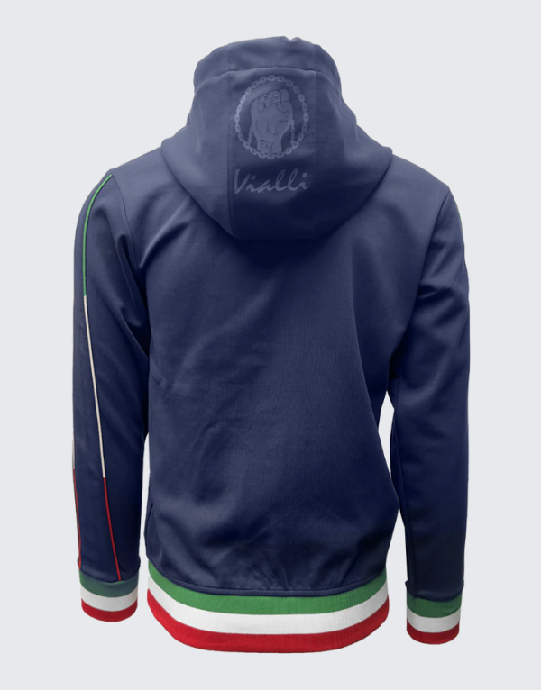 Vialli Kontot Hoodie Sweater In Navy Men