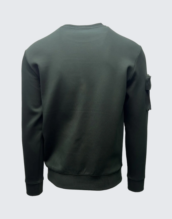 Vialli Kwalat Sweater In Dark Olive Men
