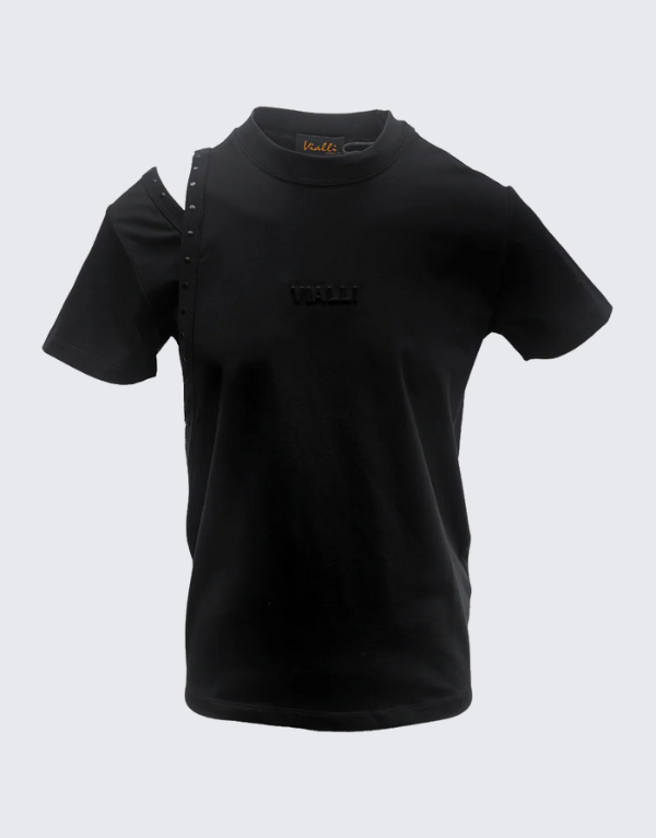 Vialli Landed Short Sleeve T-Shirt Black Men