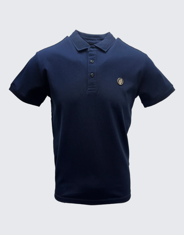 Vialli Lanni Short Sleeve Golfer Navy Men