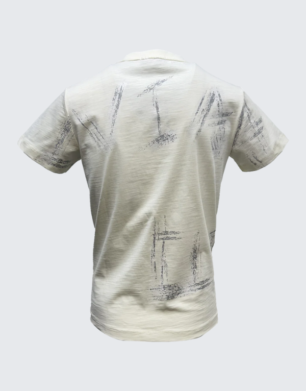 Vialli Latin Short Sleeve T-Shirt Off White Men