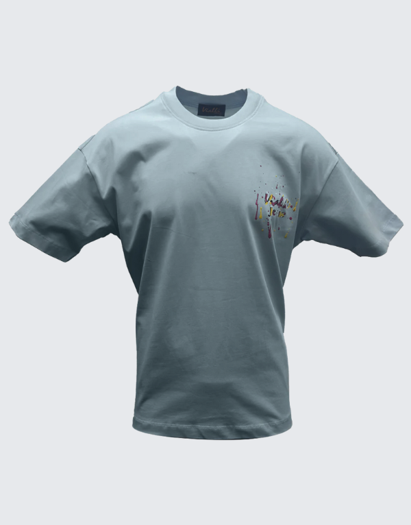 Vialli Layfu Short Sleeve T-Shirt Baby Blue Men