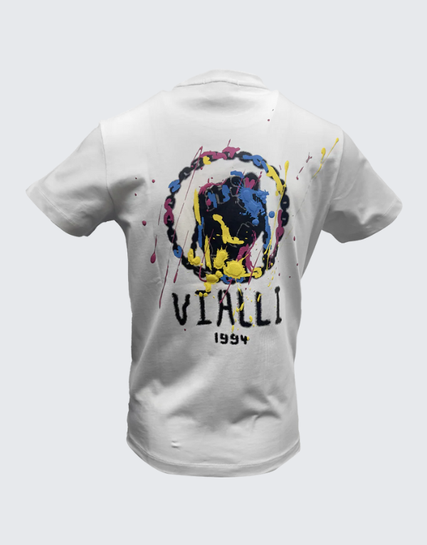 Vialli Layfu Short Sleeve T-Shirt White Men