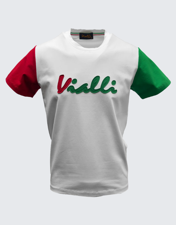 Vialli Lezras Short Sleeve T-Shirt White Men