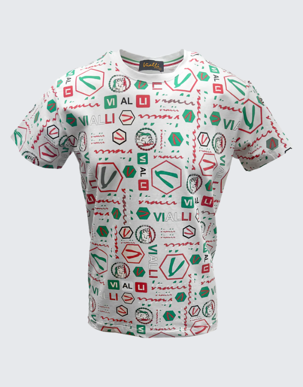 Vialli Loaded Short Sleeve T-Shirt White Men