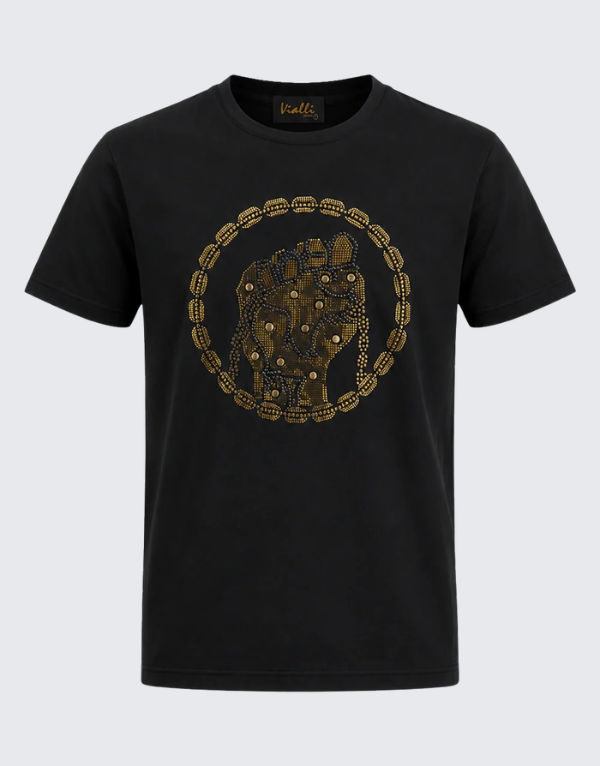Vialli Nasty Short Sleeve T-Shirt Black