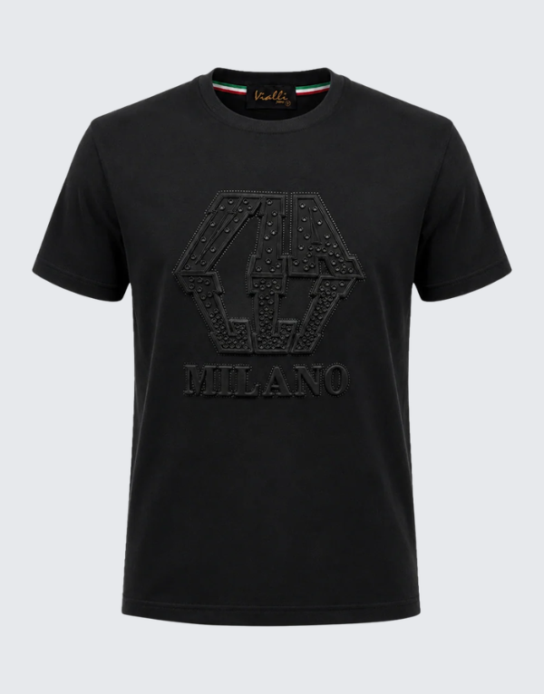 Vialli Negotiate Short Sleeve T-Shirt Black
