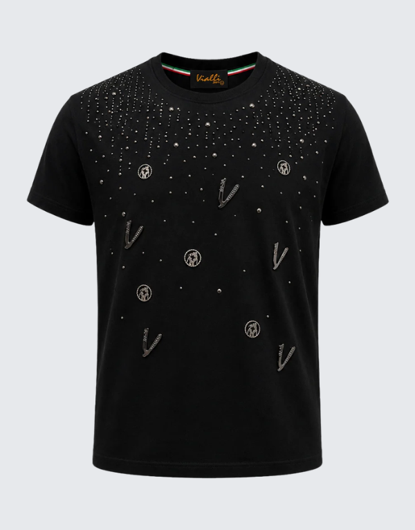 Vialli Nespa Short Sleeve T-Shirt Black