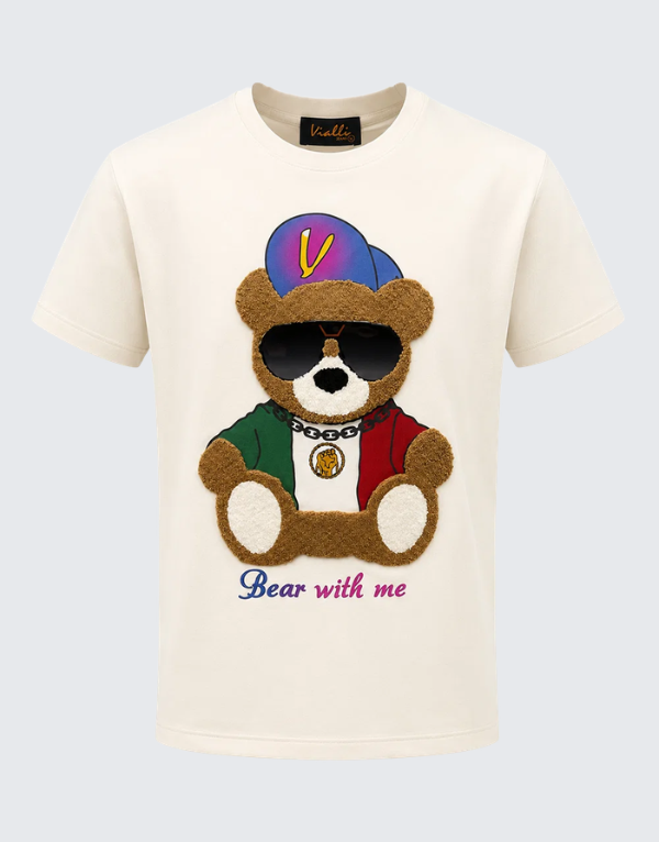 Vialli Nosdra Short Sleeve T-Shirt Cream