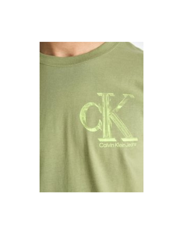 Calvin Klein Meta Mono Tee Olive