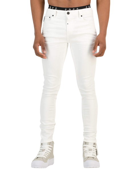 SALSATION slim fit pants　dirty White M S.P.C.C Shadowfax Jeans White Men