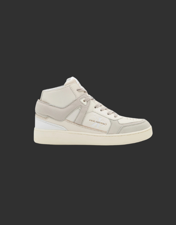 Calvin Klein Basket Cupsole Mid Wht Mult