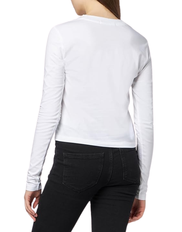 Calvin Klein Multi Placement L/S Tee Wht