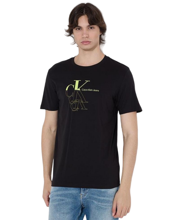 Calvin Klein Mono Echo Graphic Tee Blk