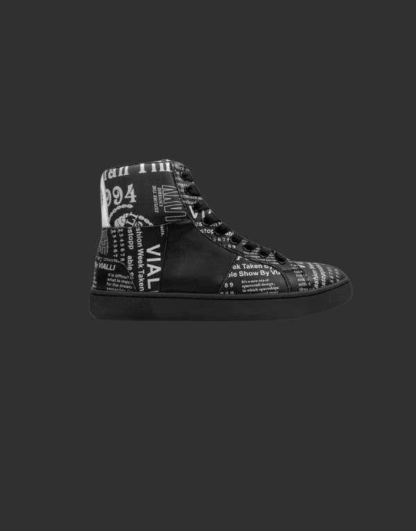 Vialli(V-657)Don Angelo Hi Shoe Blk