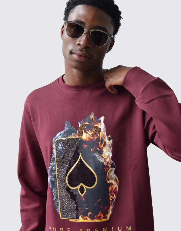 Pure Premium Pino Burgandy Sweater