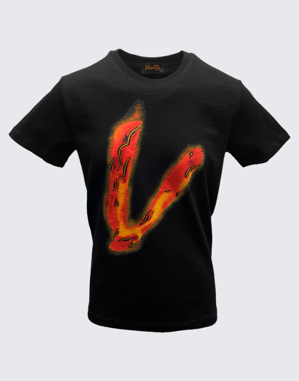 Vialli Lamez Short Sleeve T-Shirt Black Men