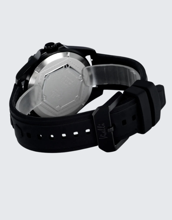 Vialli Elba Ocean Watch In Black On Black For Men