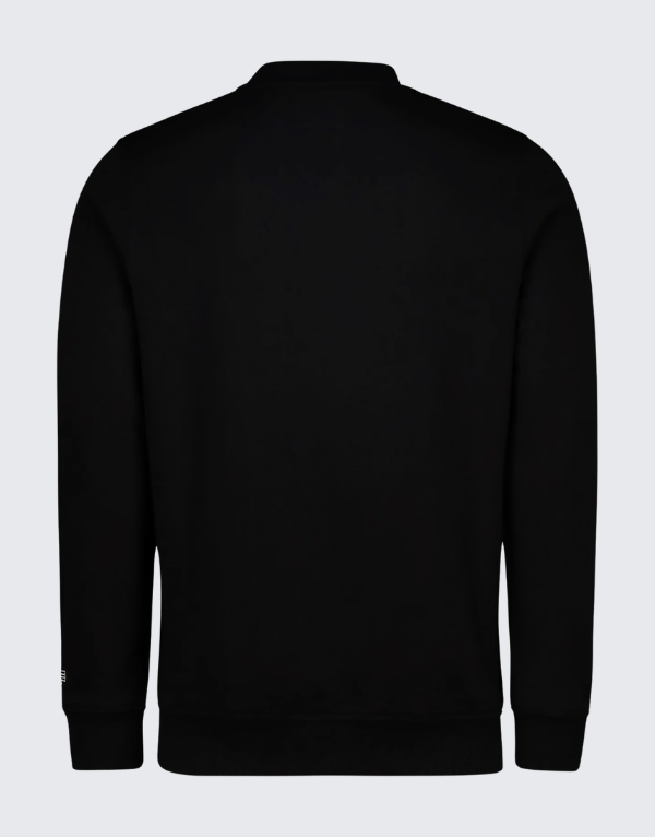 Alpha Ai Applique Crew Neck Sweater 002 Black Men