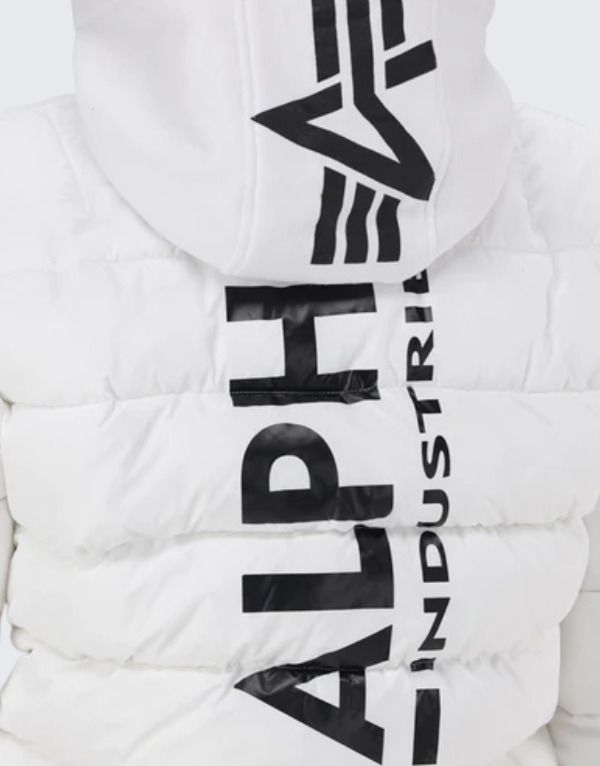 Alpha Ma-1 Zh Puffer Jacket 001 In White Mens
