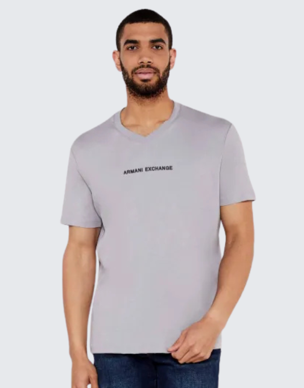 Armani Short Sleeve T-Shirt Lilac Grey