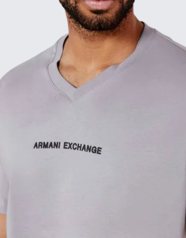 Armani Short Sleeve T-Shirt Lilac Grey