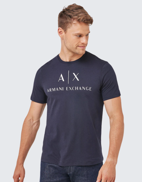 Armani Short Sleeve T-Shirt Navy Men