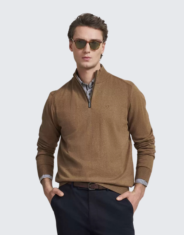 Bugatti Men's Sweater In Cognac Men