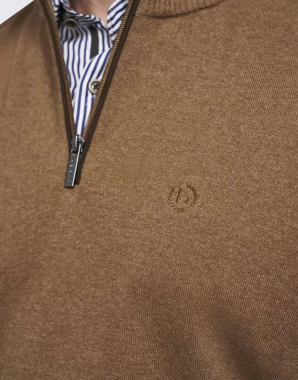 Bugatti Men's Sweater In Cognac Men