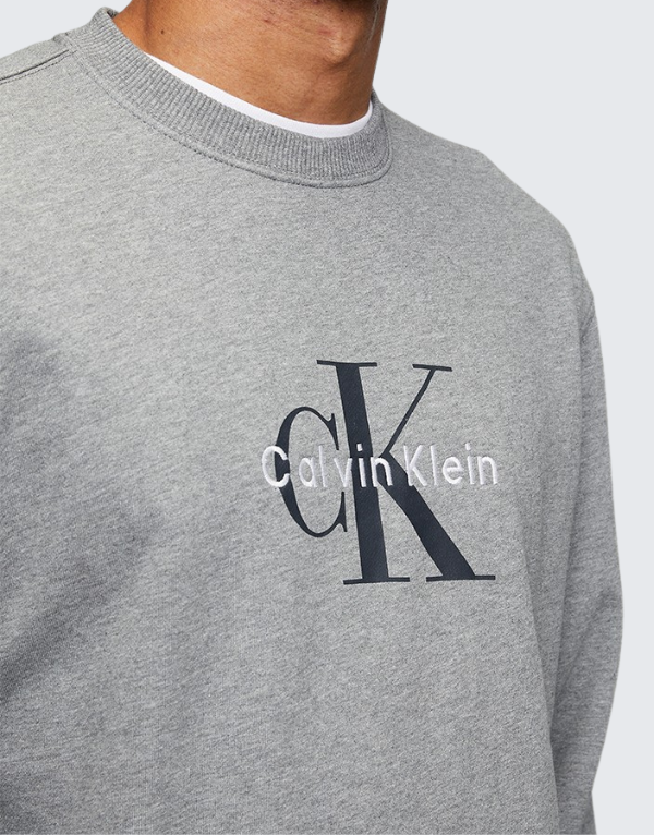 Calvin Klein 350 Terry Mono Sweater Grey  Men