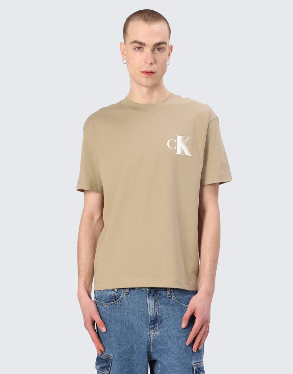 Calvin Klein Bold Short Sleeve T-Shirt Khaki Men