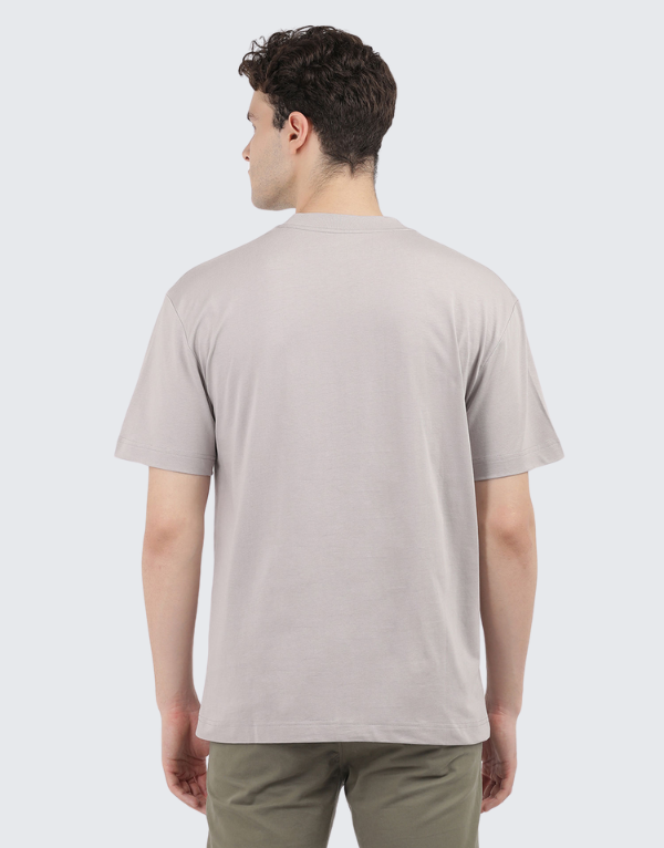 Calvin Klein Embroidered Box T-Shirt In Light Grey Men