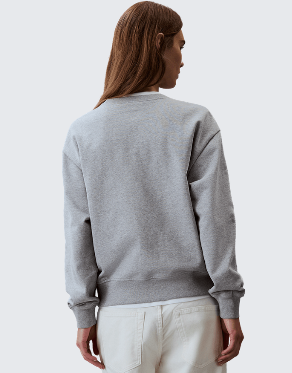 Calvin Klein French Terry Crew Neck Sweater Grey Heather Men