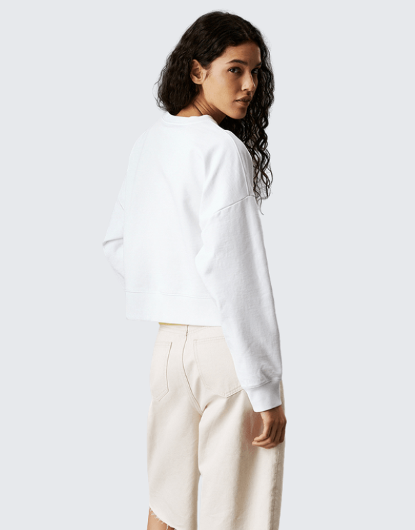 Calvin Klein French Terry Sweater White Men