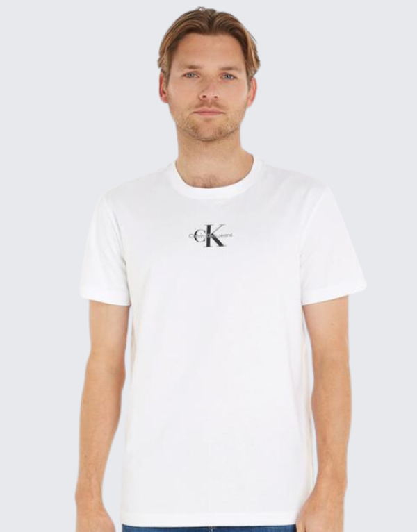 Calvin Klein Mono Logo Slim Short Sleeve T Shirt Mens XS