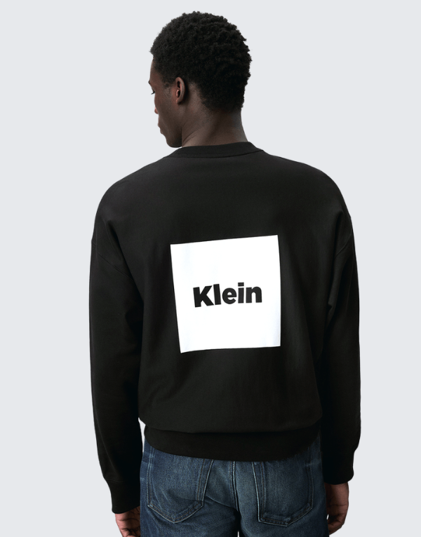 Calvin Klein Premium Fleece Box Graphic Sweater Black Men