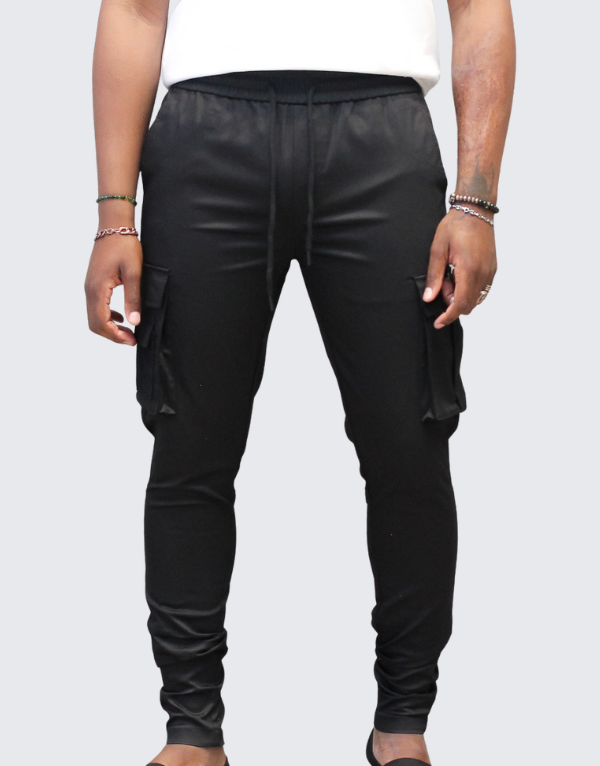Covali Cargo Pants In Black For Men