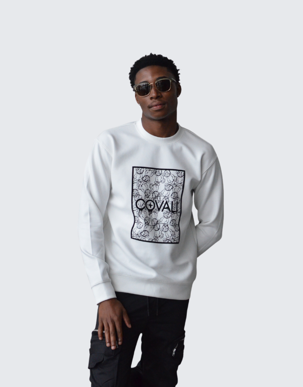 Covali Forio Sweater In Off White Men
