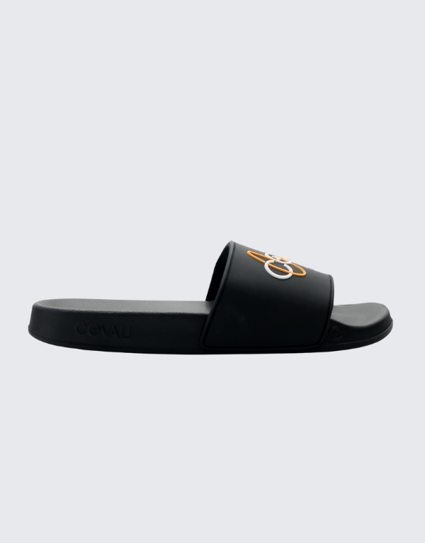 Covali Formato Slide Sandals In Black For Men