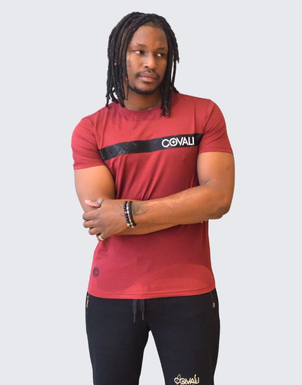Covali Modela T-Shirt Burgundy Men