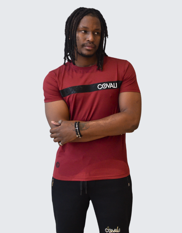 Covali Modela T-Shirt Burgundy Men