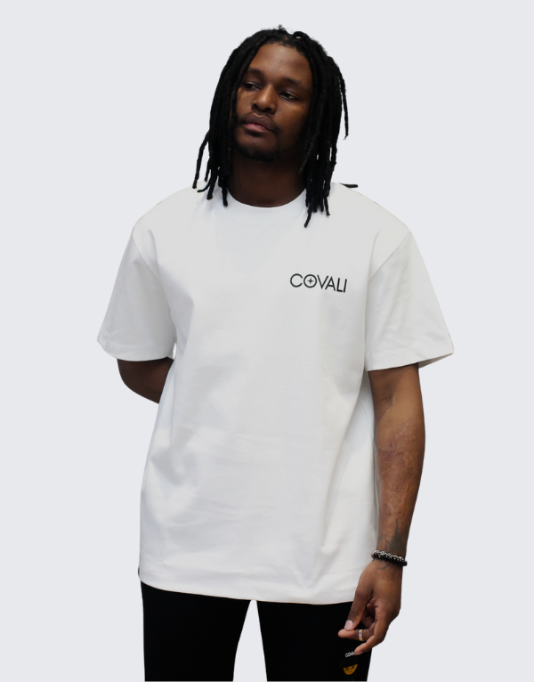 Covali Tipo S T-Shirt In White With Box Logo Men