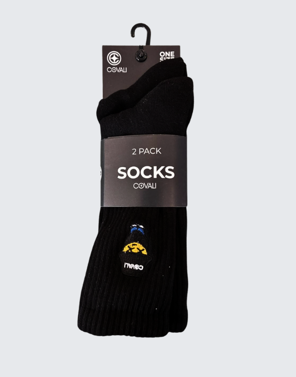 Covali Tipo Socks Two Pack Black And Black