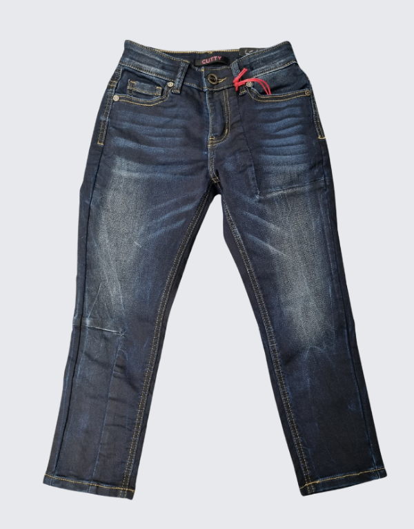 Cutty Boys Denim Jeans In Dark Ink Kids