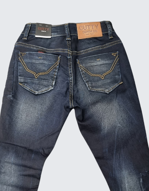 Cutty Boys Denim Jeans In Dark Ink Kids