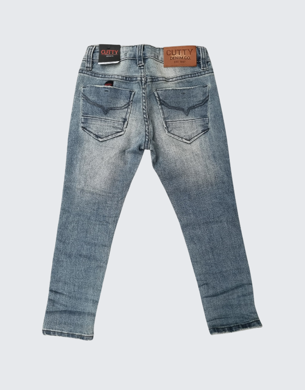 Cutty Loki Boys Denim Jeans In Tint Wash Kids