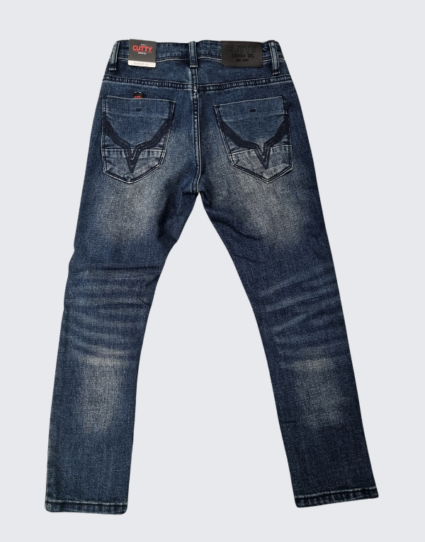 Cutty Santana Boys Denim Jeans In Sulphur Kids