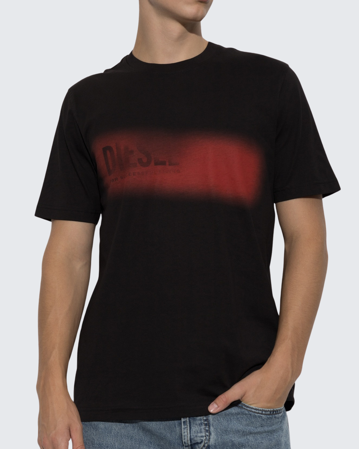 Diesel T-Adjust Aa5 Short Sleeve T-Shirt Black 9Xx