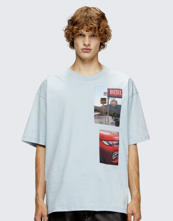 Diesel T-Boxt T3 Relaxed Short Sleeve T-Shirt 8Cq Men